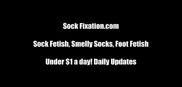  Eat your cum off our sexy little socks